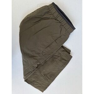 The North Face Men's Medium Green Elastic Waist Activewear Hiking Camping Shorts